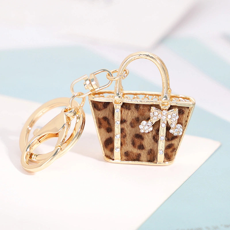 Leopard Print Bag Charm