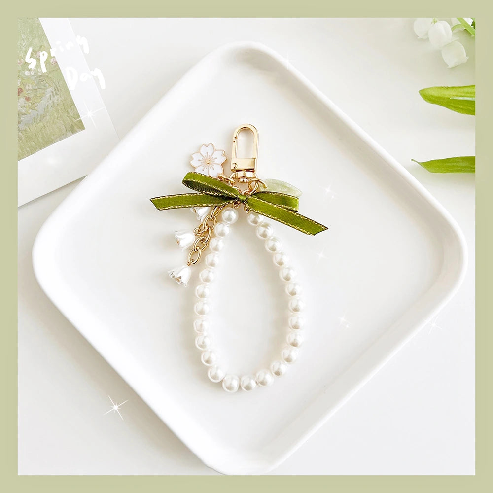 Lily of the Valley Keychain Bag Charm