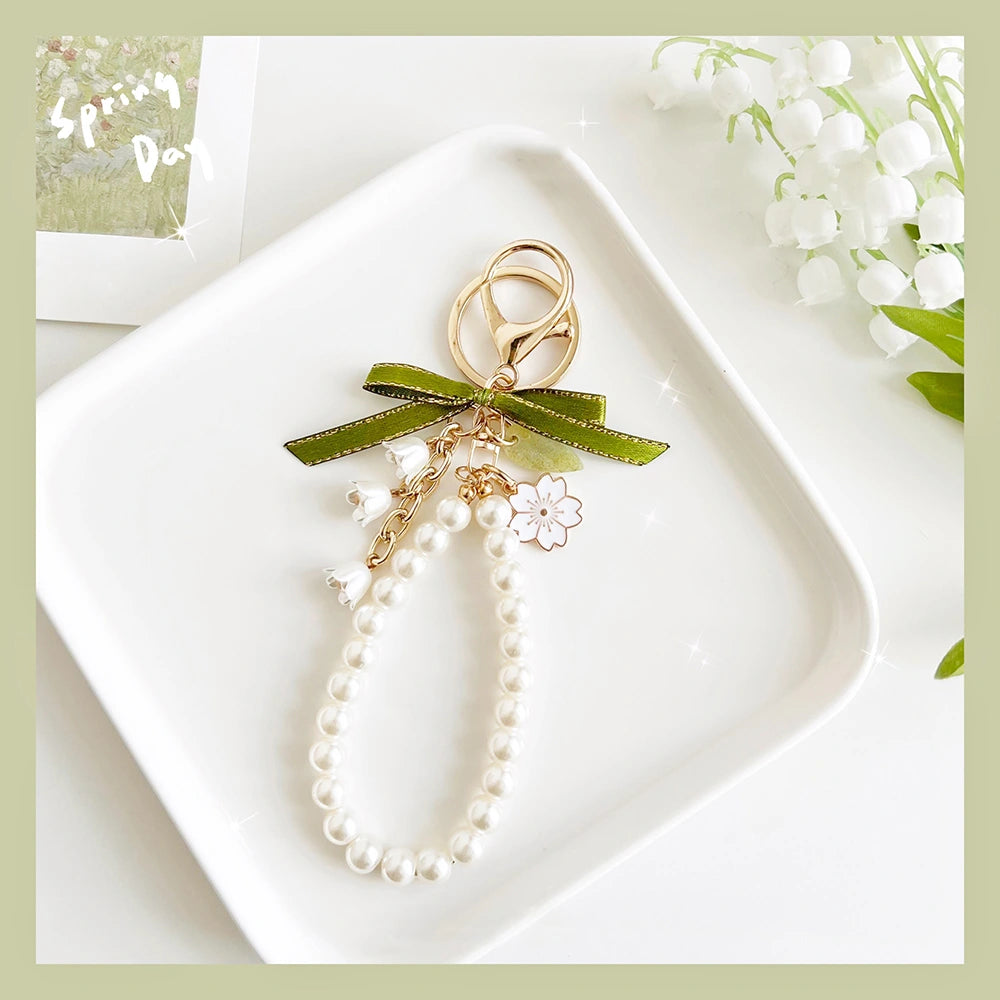 Lily of the Valley Keychain Bag Charm