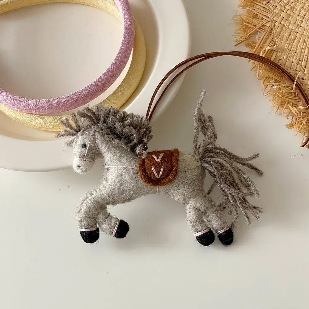 Little Pony Wool Felt Bag Charm