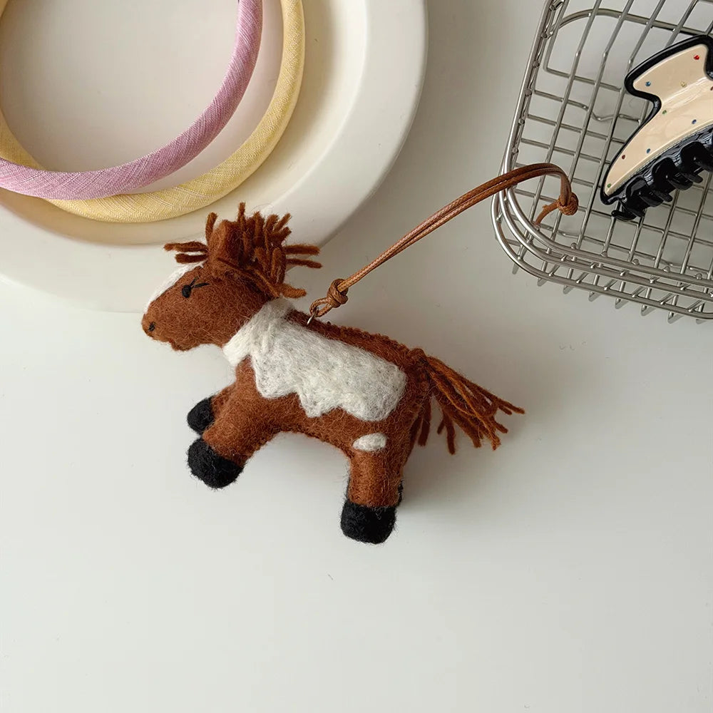 Little Pony Wool Felt Bag Charm