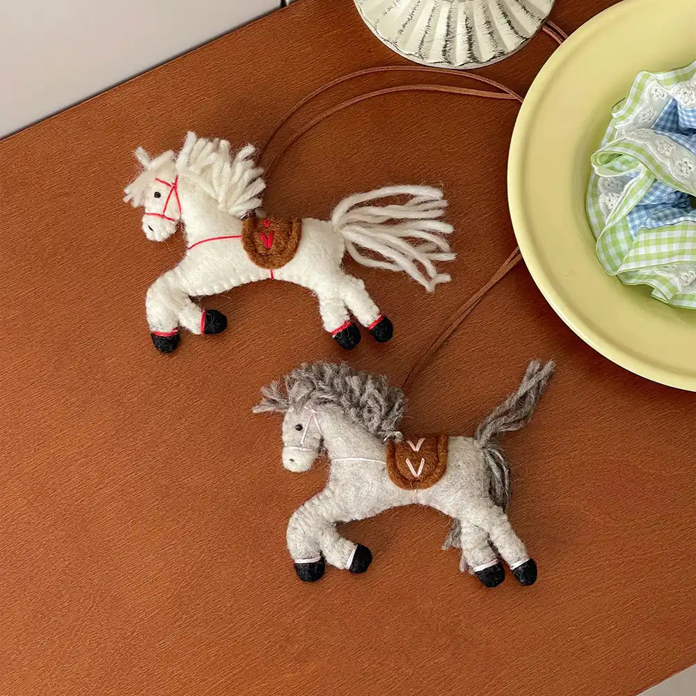 Little Pony Wool Felt Bag Charm