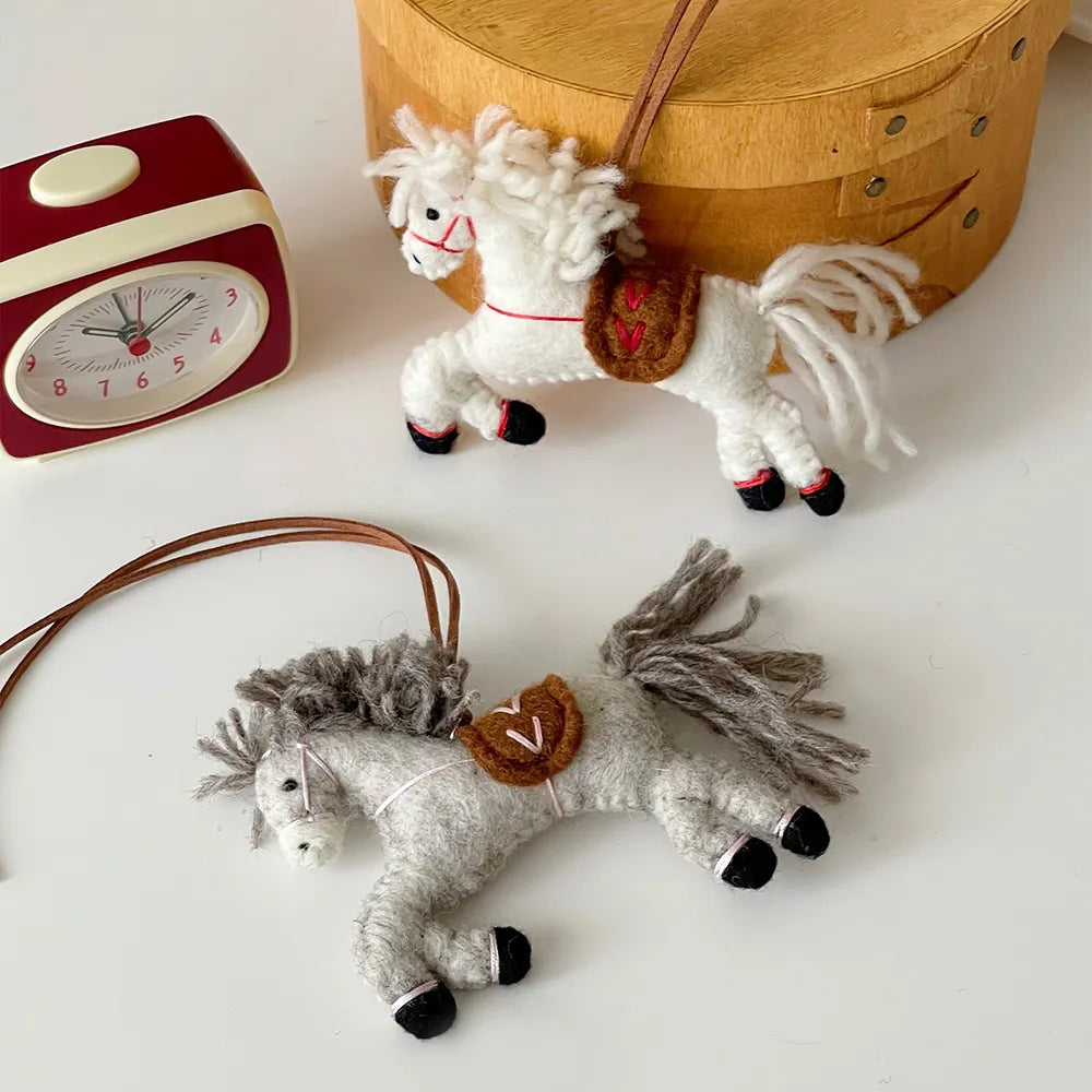 Little Pony Wool Felt Bag Charm