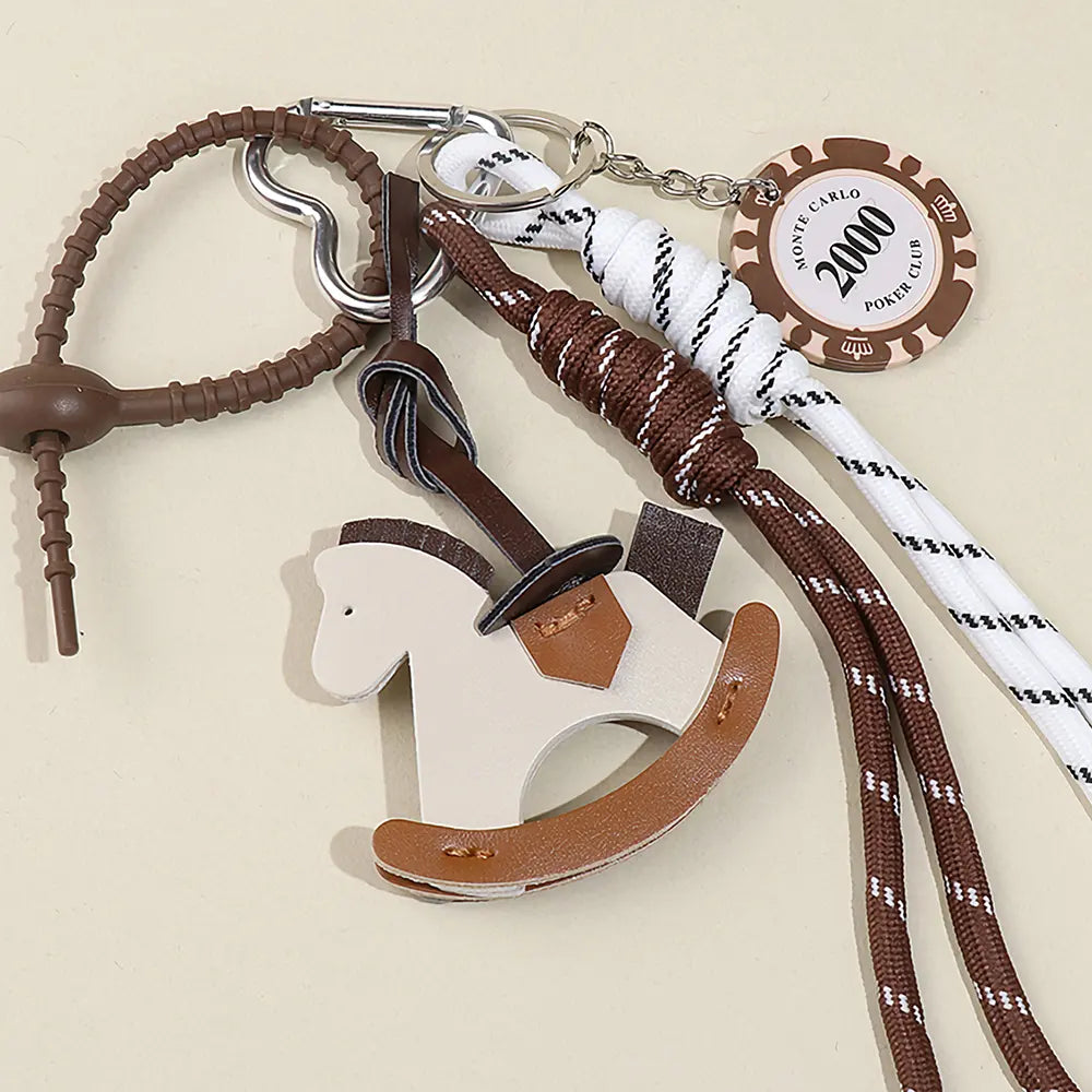 Maillard Style Leather Horse Bag Charm