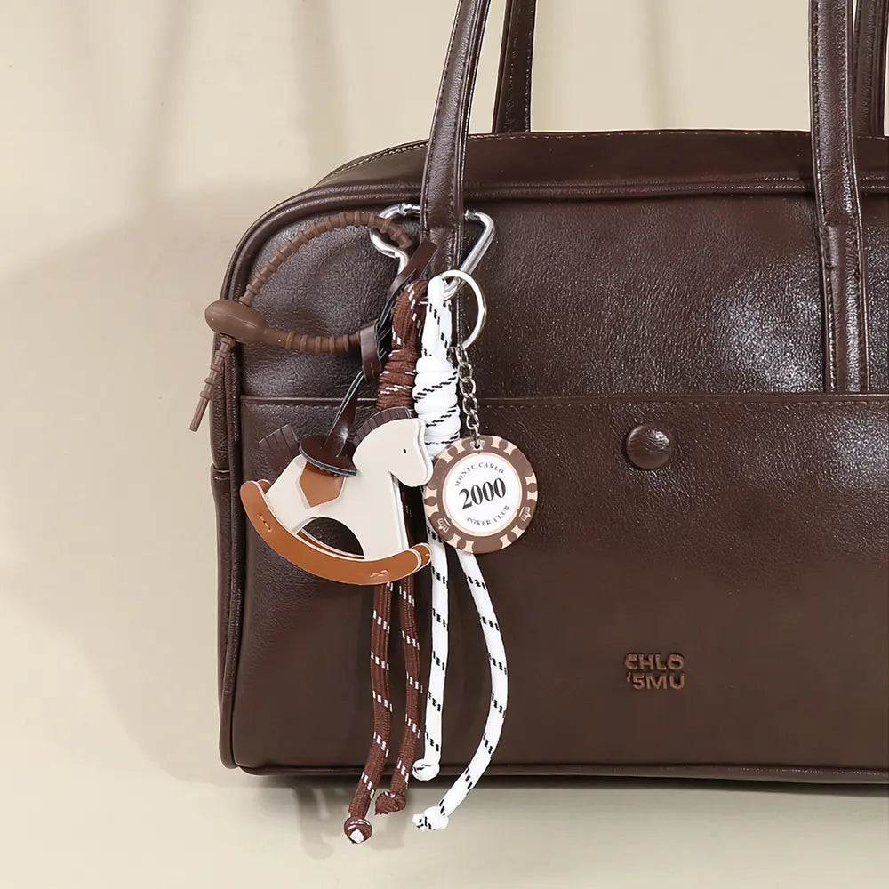 Maillard Style Leather Horse Bag Charm