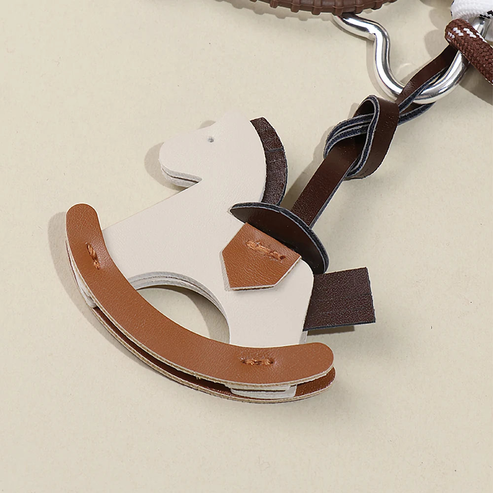 Maillard Style Leather Horse Bag Charm