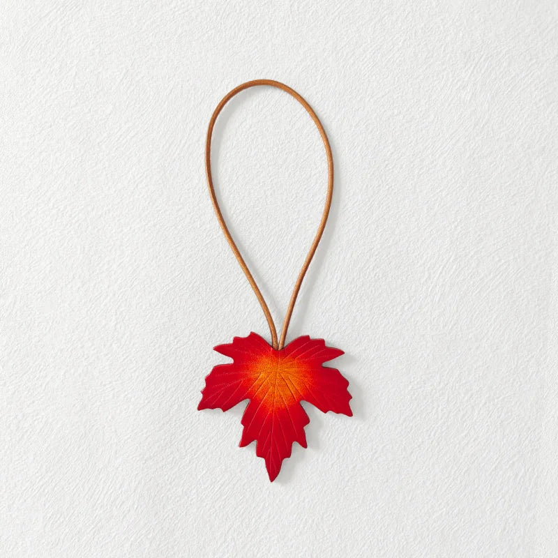 Handmade Maple Leaf Bag Charm