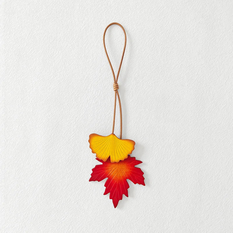 Handmade Maple Leaf Bag Charm