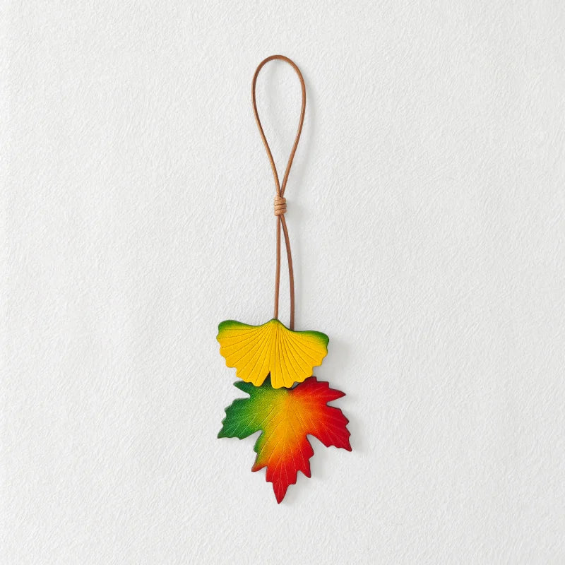 Handmade Maple Leaf Bag Charm