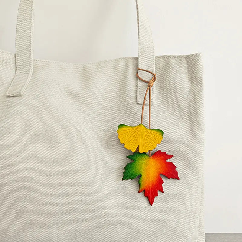Handmade Maple Leaf Bag Charm