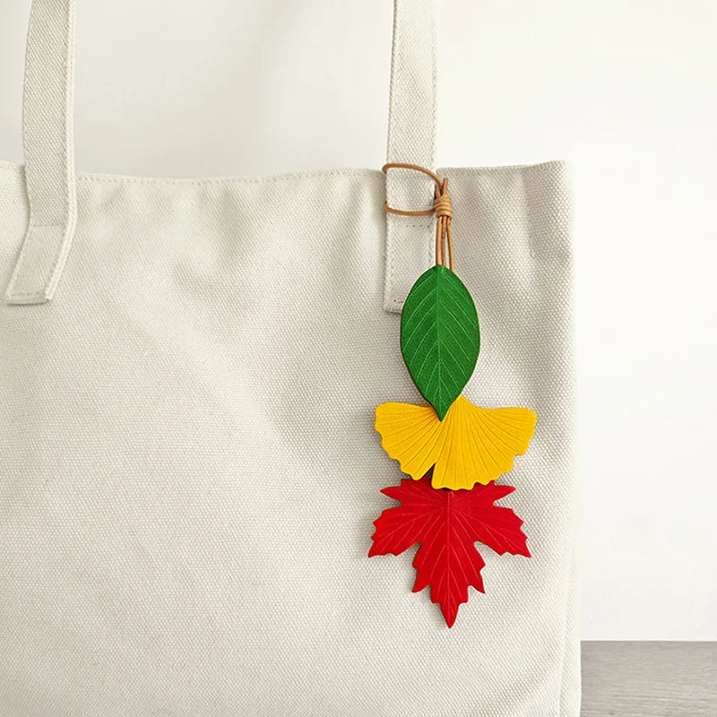 Handmade Maple Leaf Bag Charm