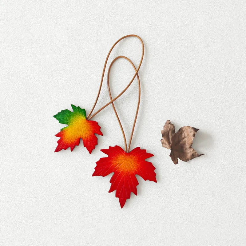 Handmade Maple Leaf Bag Charm