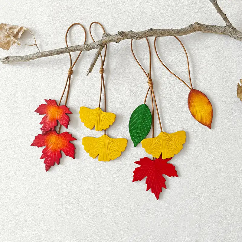 Handmade Maple Leaf Bag Charm