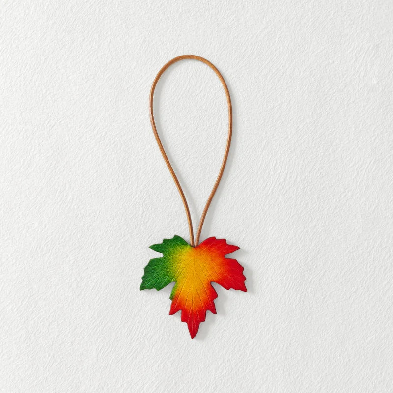 Handmade Maple Leaf Bag Charm