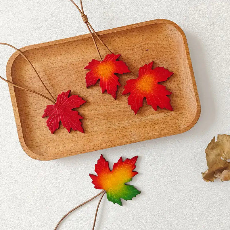 Handmade Maple Leaf Bag Charm