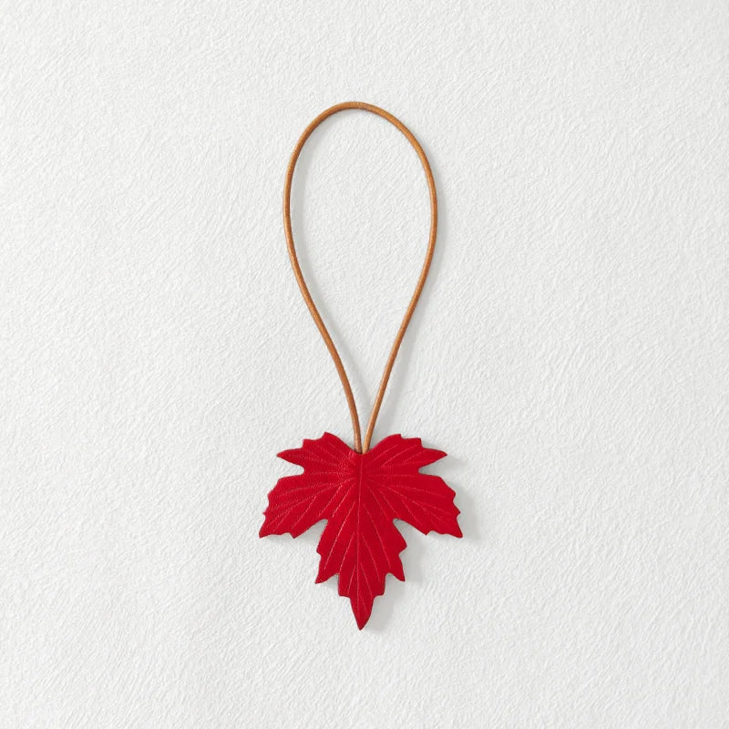 Handmade Maple Leaf Bag Charm