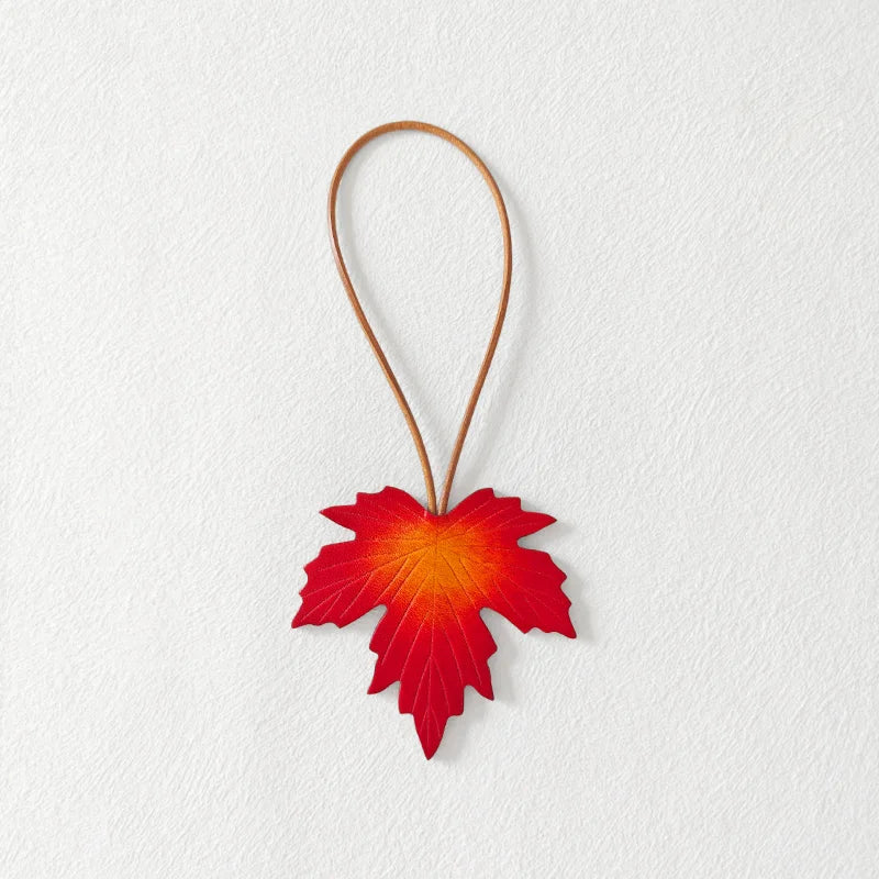 Handmade Maple Leaf Bag Charm