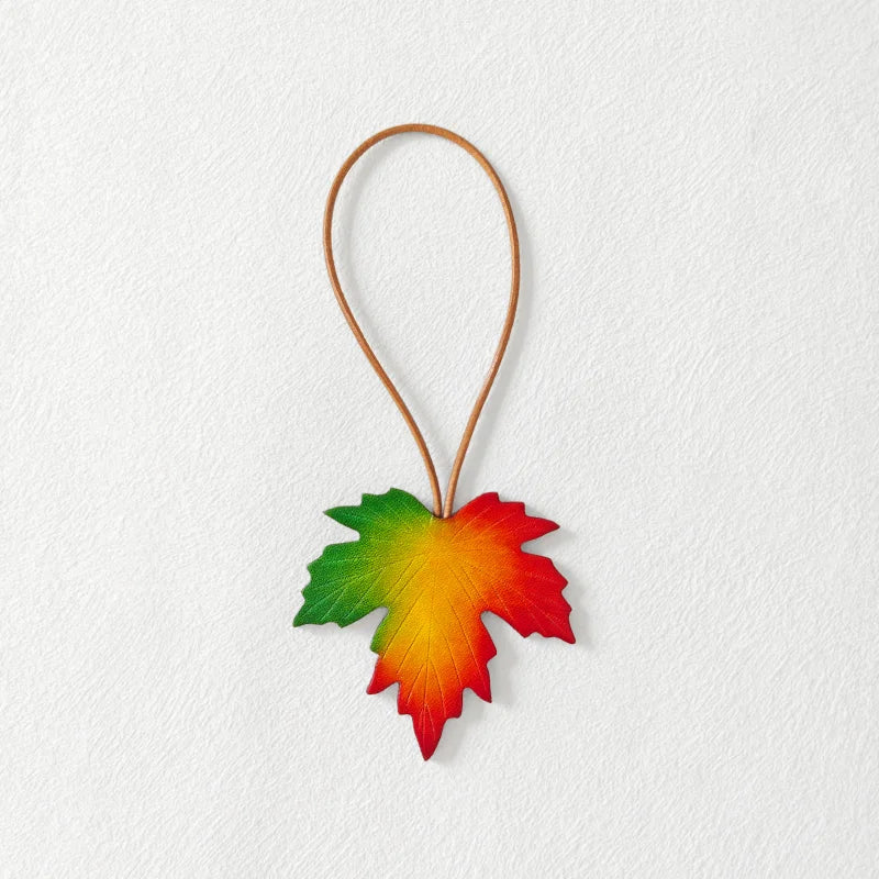 Handmade Maple Leaf Bag Charm