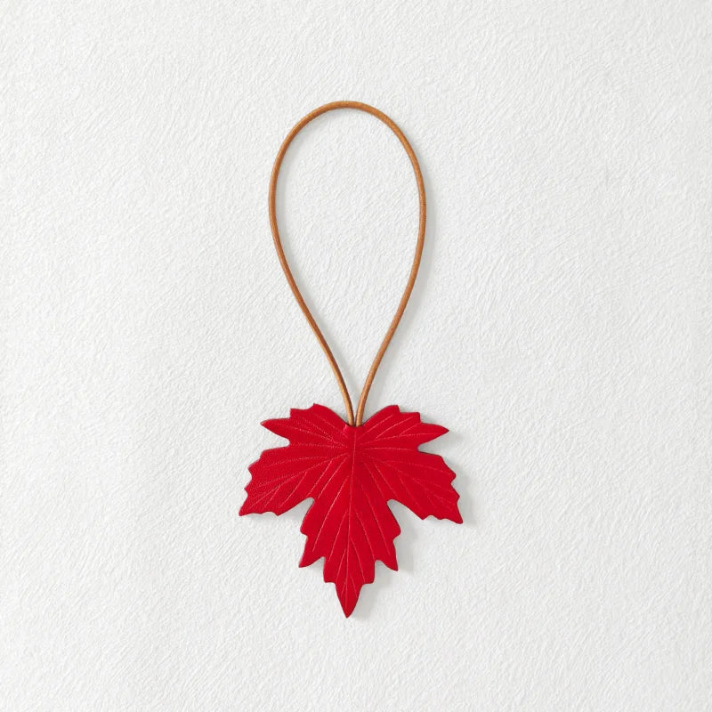 Handmade Maple Leaf Bag Charm