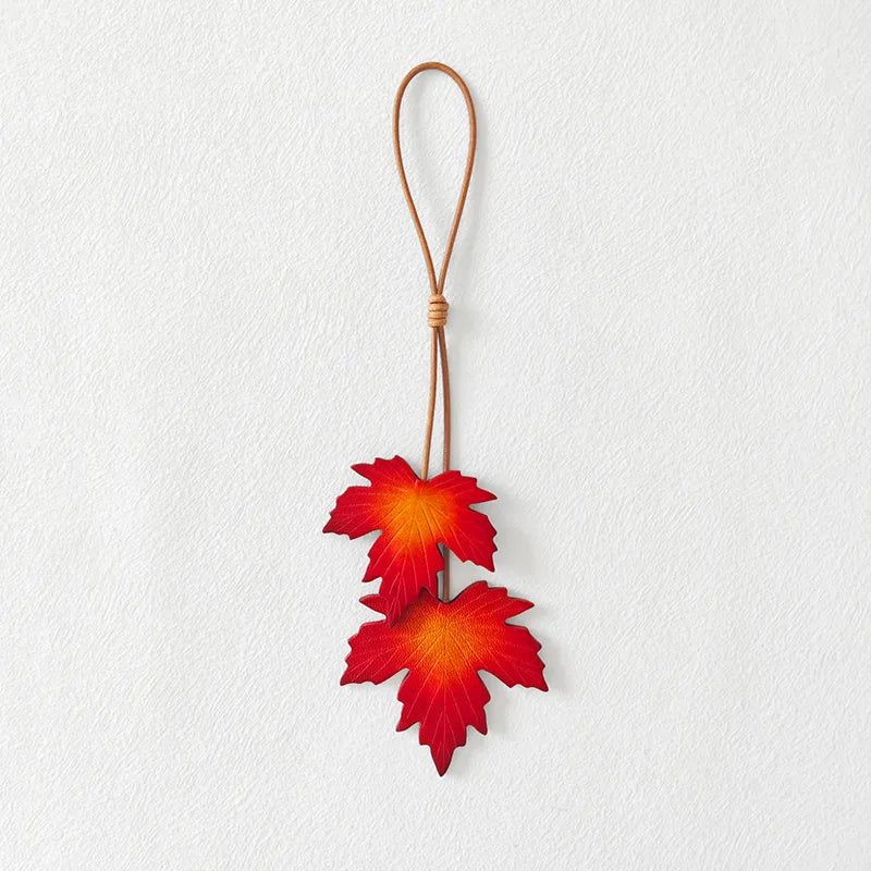 Handmade Maple Leaf Bag Charm