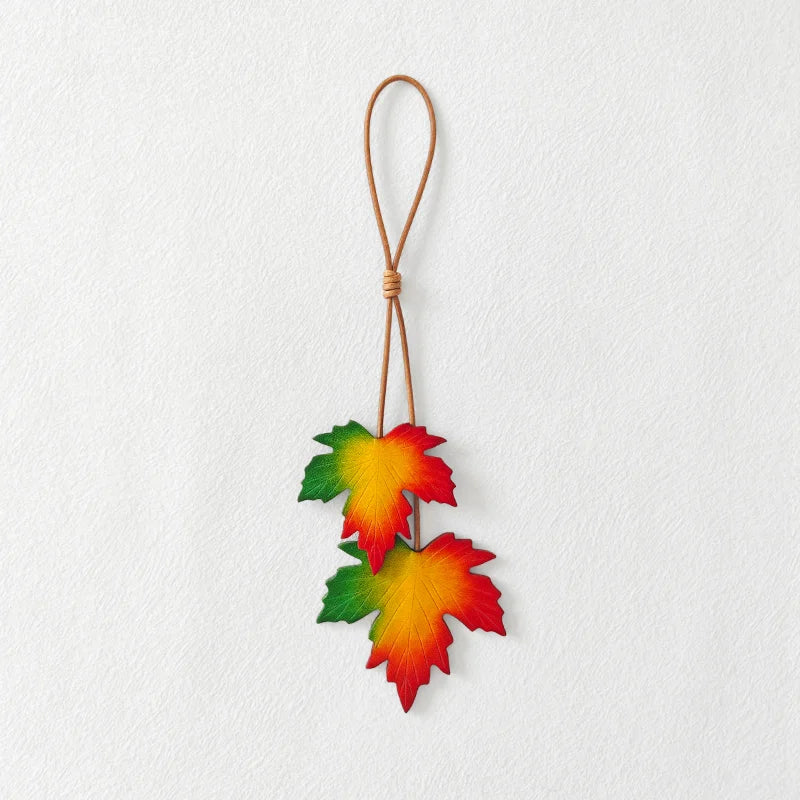 Handmade Maple Leaf Bag Charm