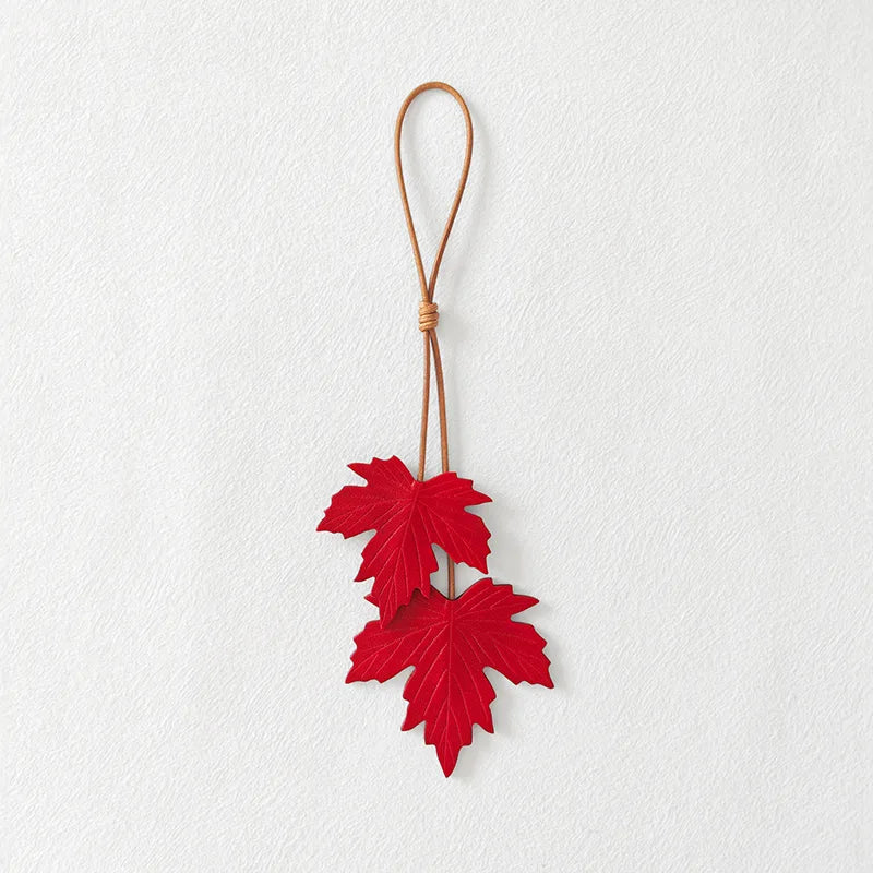 Handmade Maple Leaf Bag Charm