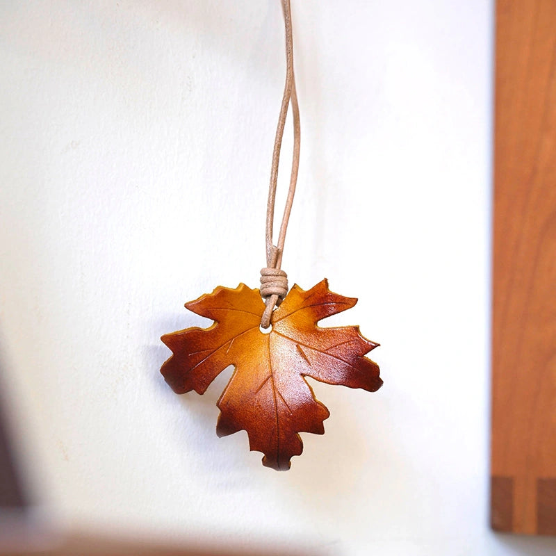 Maple Leaf & Ginkgo Leaf Bag Charm