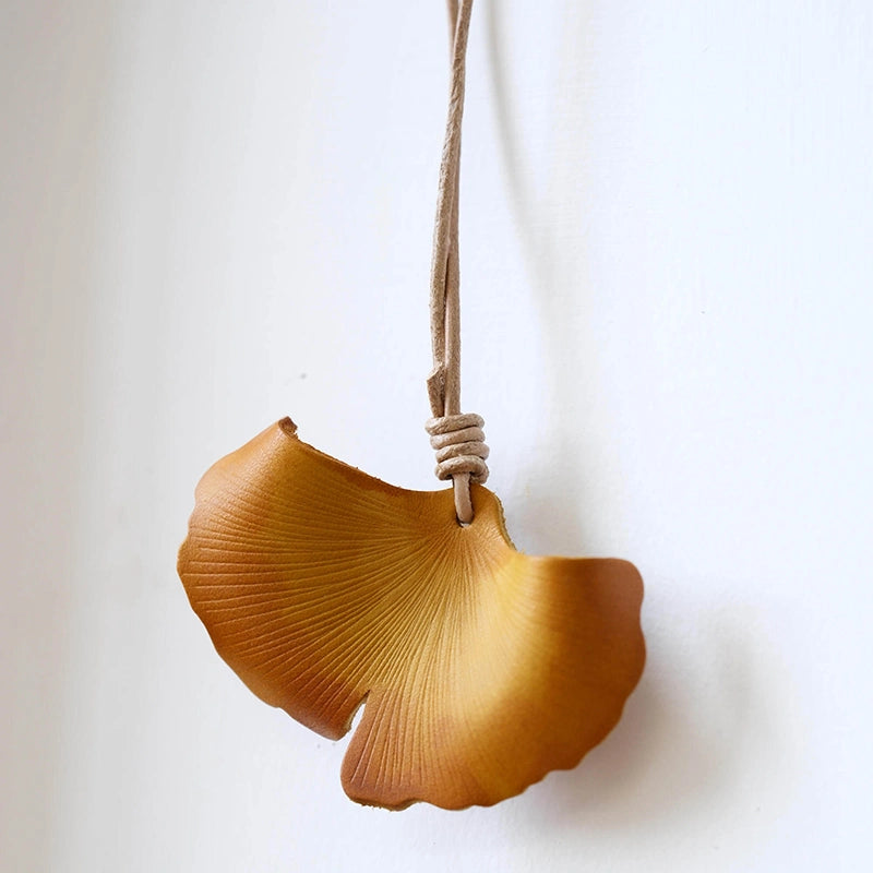 Maple Leaf & Ginkgo Leaf Bag Charm