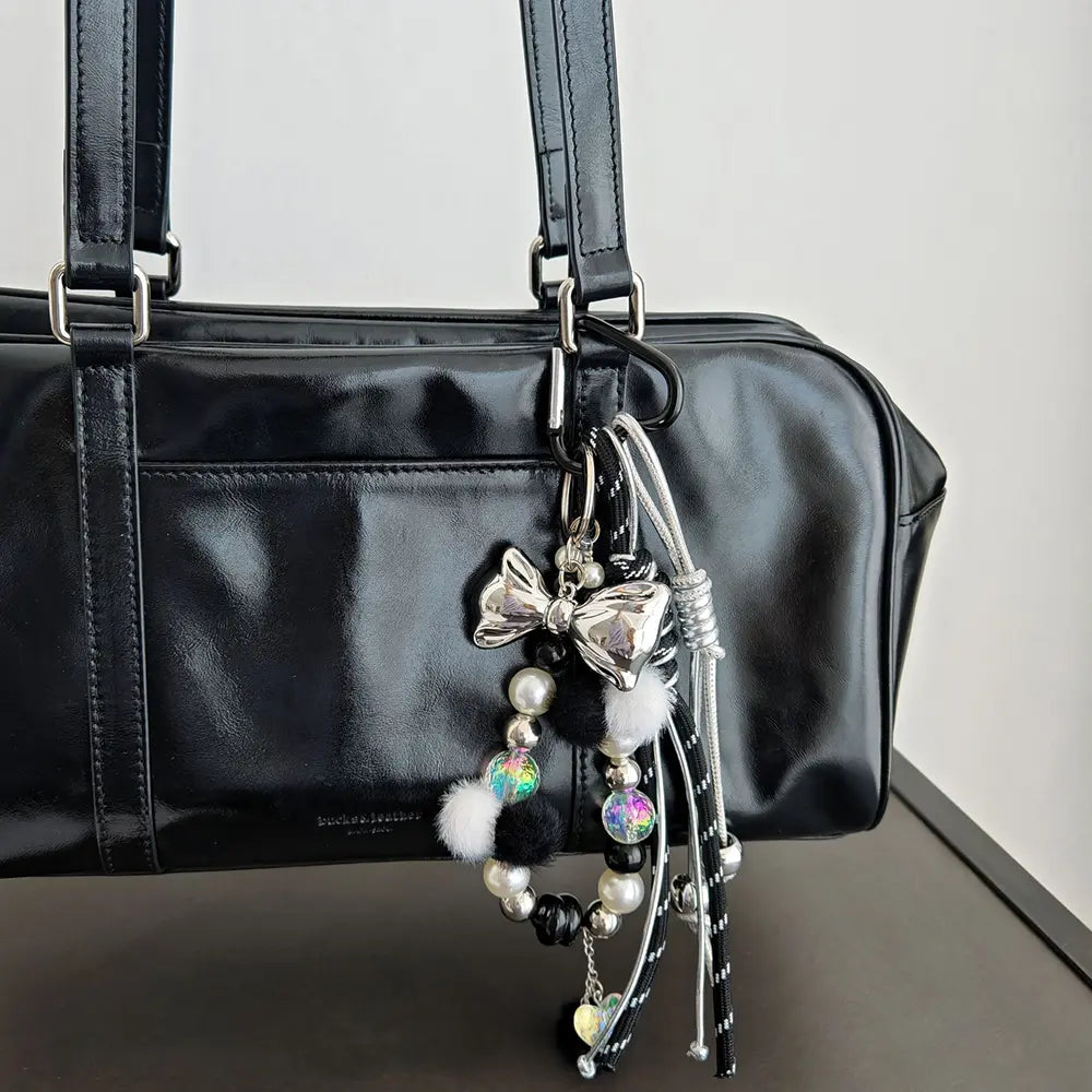 Metal Bow Bag Charm