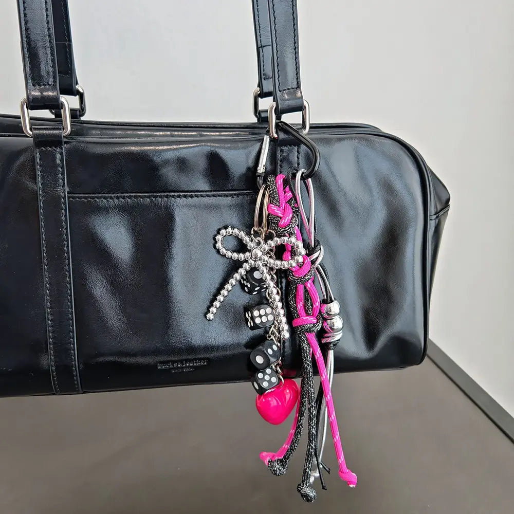Metal Bow Bag Charm