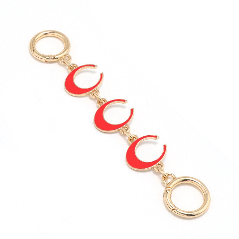 Moon Extension Chain Bag Charm