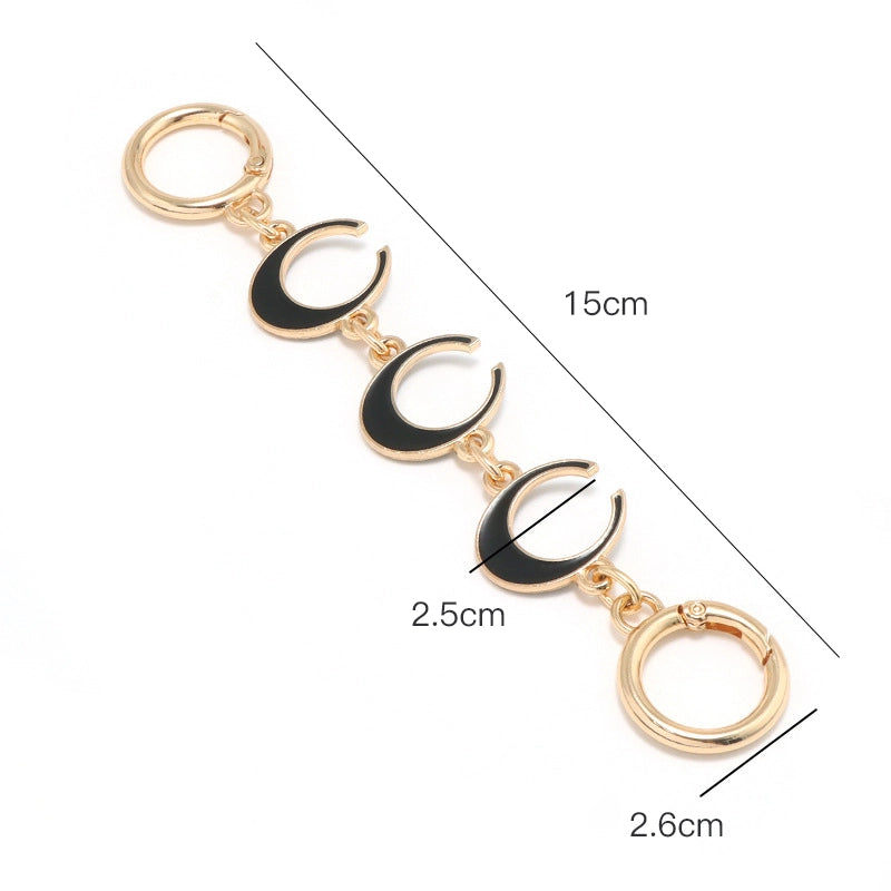 Moon Extension Chain Bag Charm