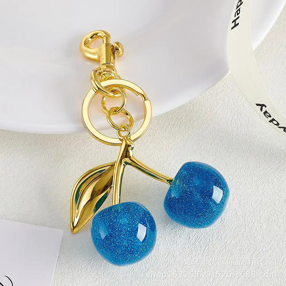 Mushroom and Cherry Bag Charm