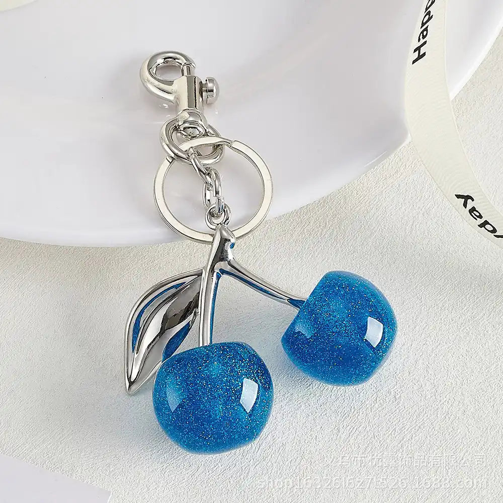 Mushroom and Cherry Bag Charm