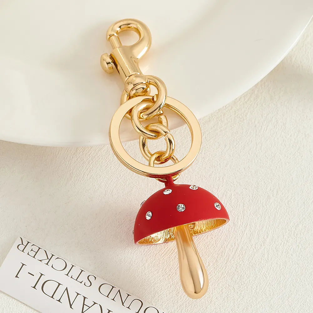 Mushroom and Cherry Bag Charm