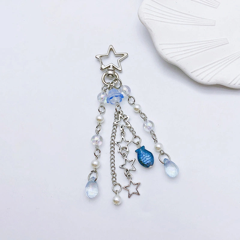 Ocean Style Beaded Bag Charm