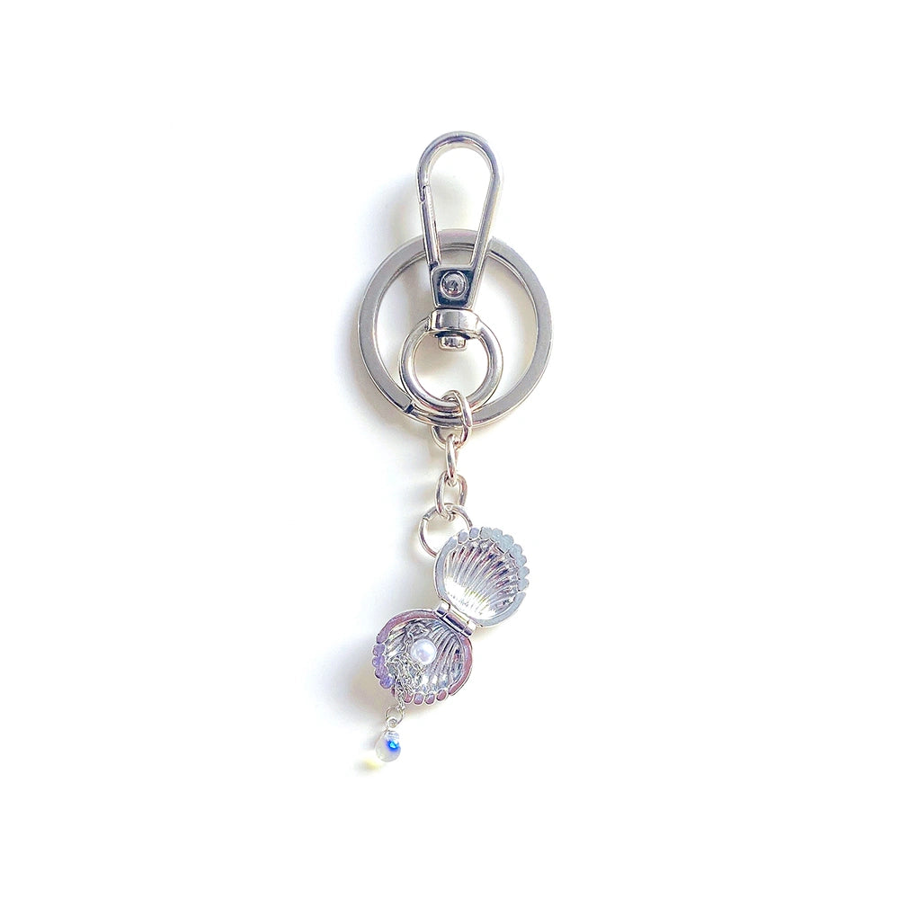 Openable Shell Pearl Bag Charm