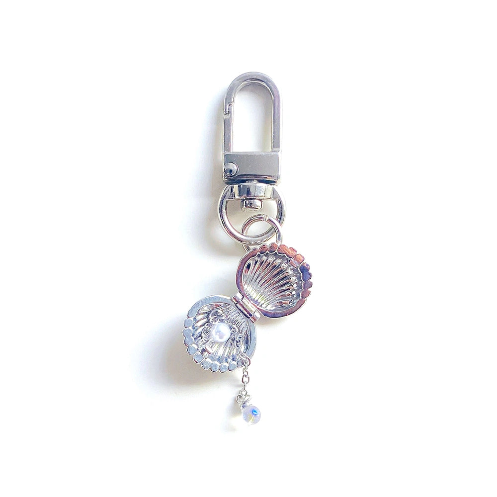 Openable Shell Pearl Bag Charm