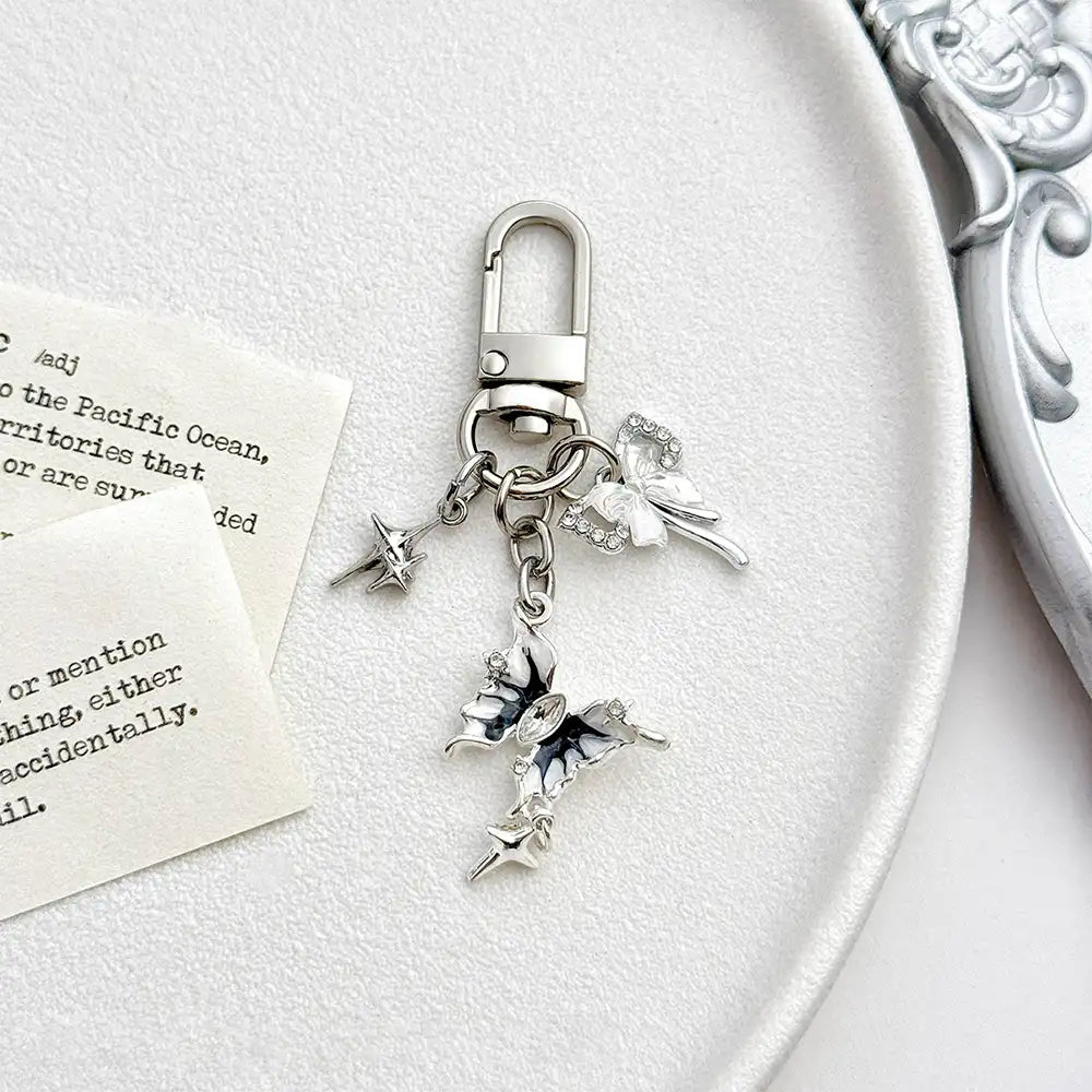 Painted Butterfly Bag Charm