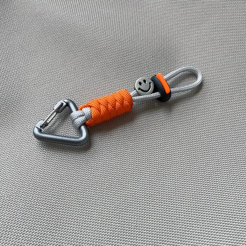 Paracord Woven Colorblock Bag Charm