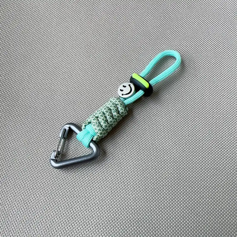 Paracord Woven Colorblock Bag Charm