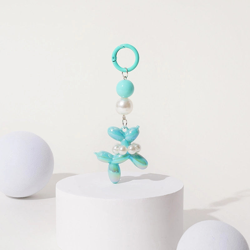 Pearl Balloon Dog Bag Charm