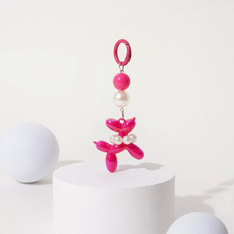 Pearl Balloon Dog Bag Charm