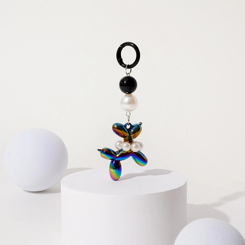 Pearl Balloon Dog Bag Charm
