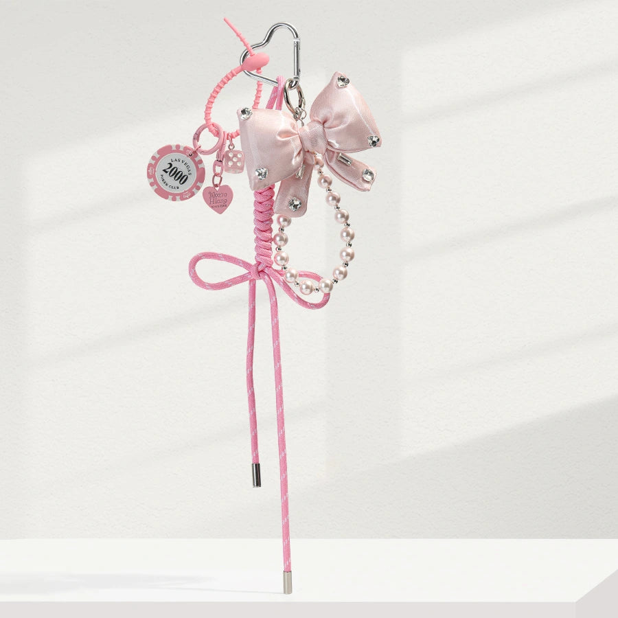 Pearl Bow Bag Charm