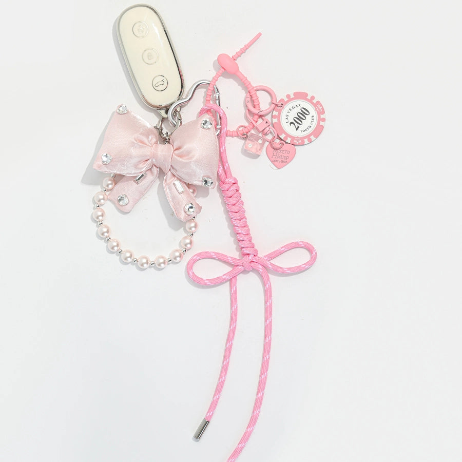 Pearl Bow Bag Charm