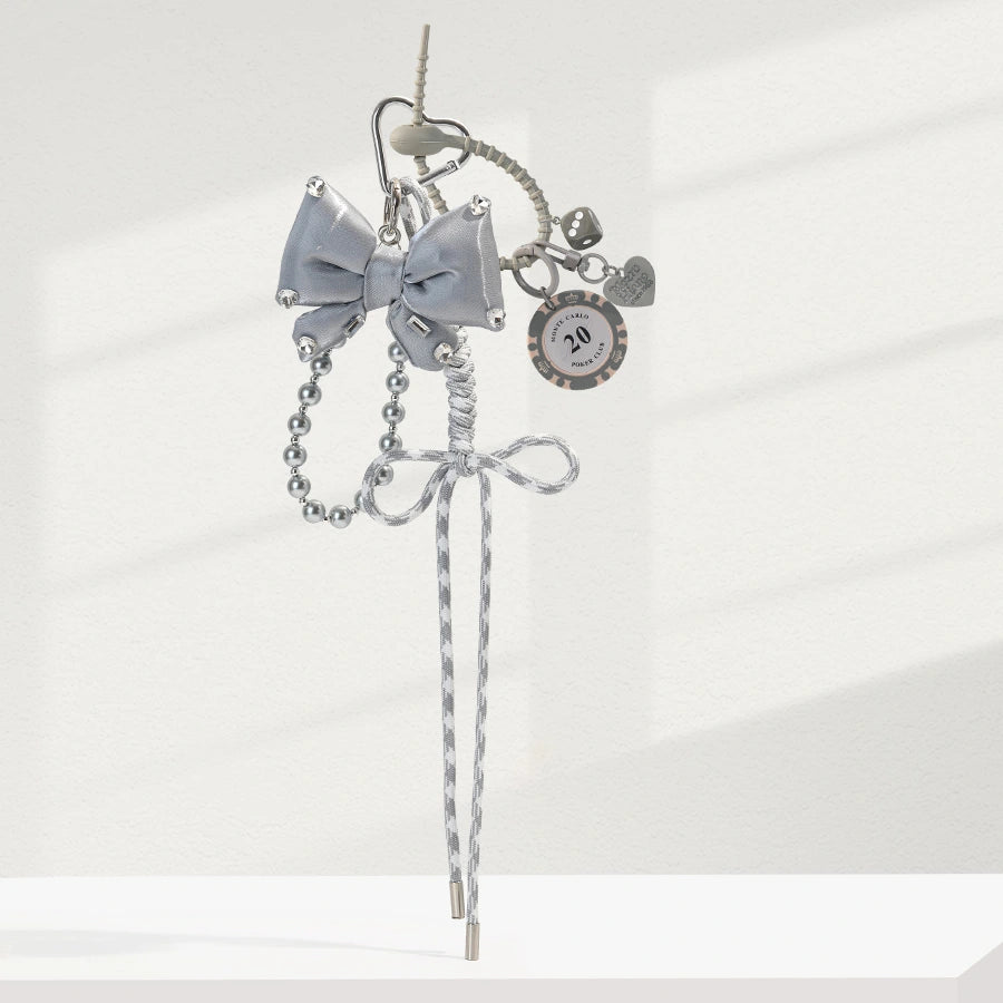Pearl Bow Bag Charm