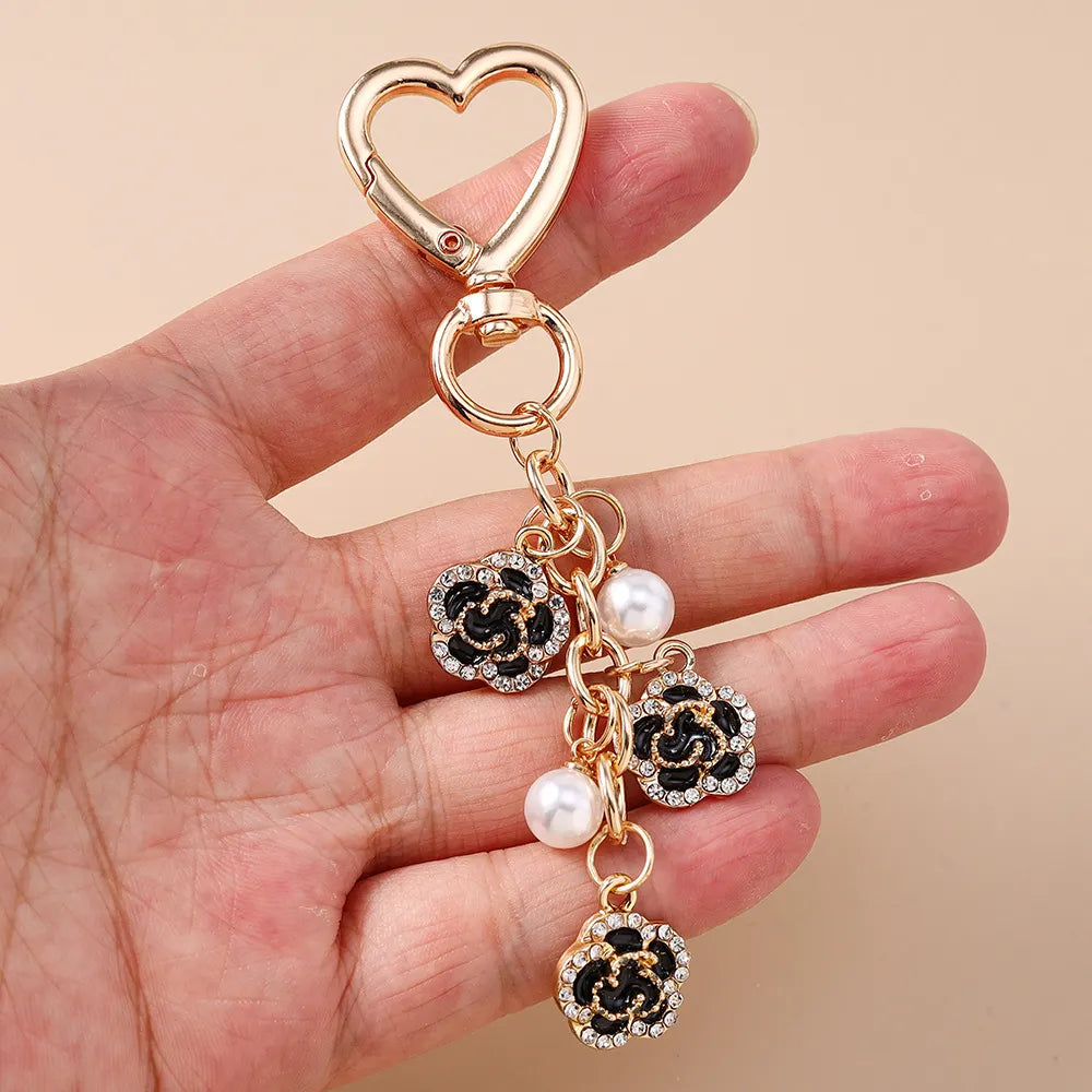 Pearl Rose Bag Charm