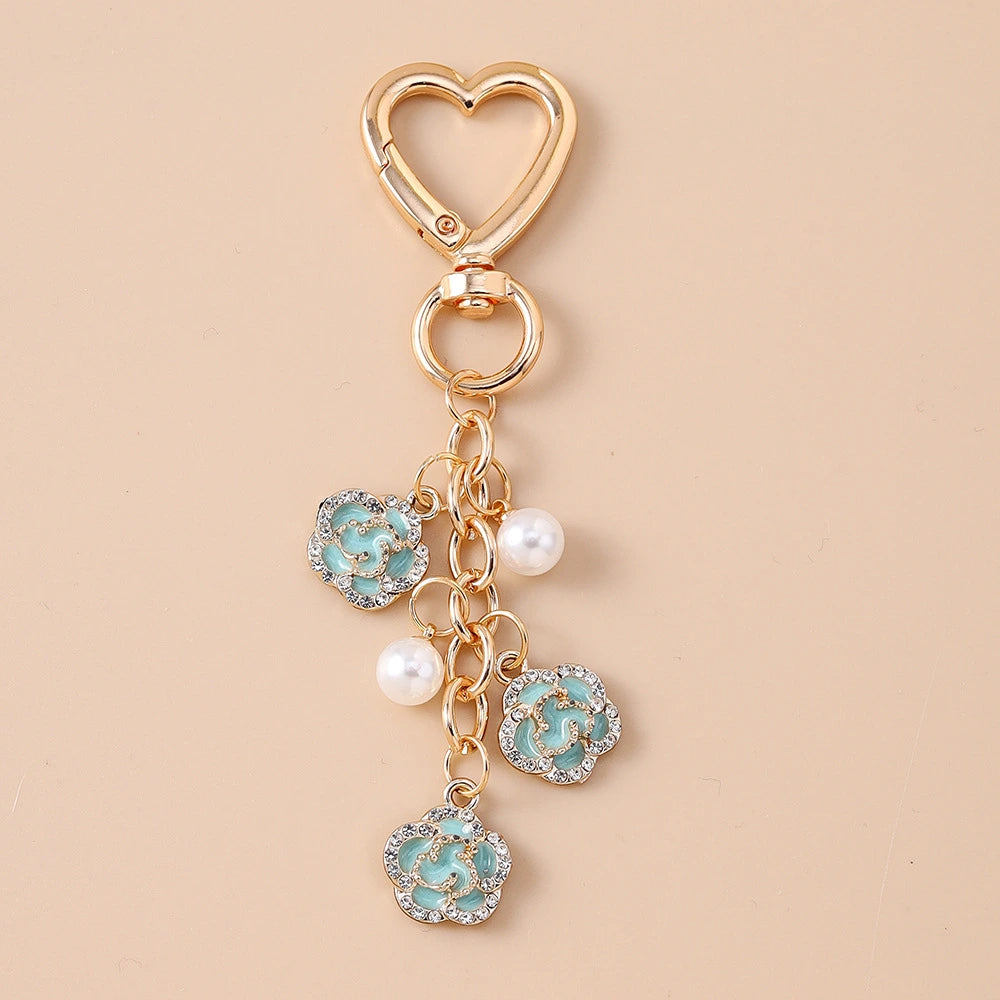 Pearl Rose Bag Charm