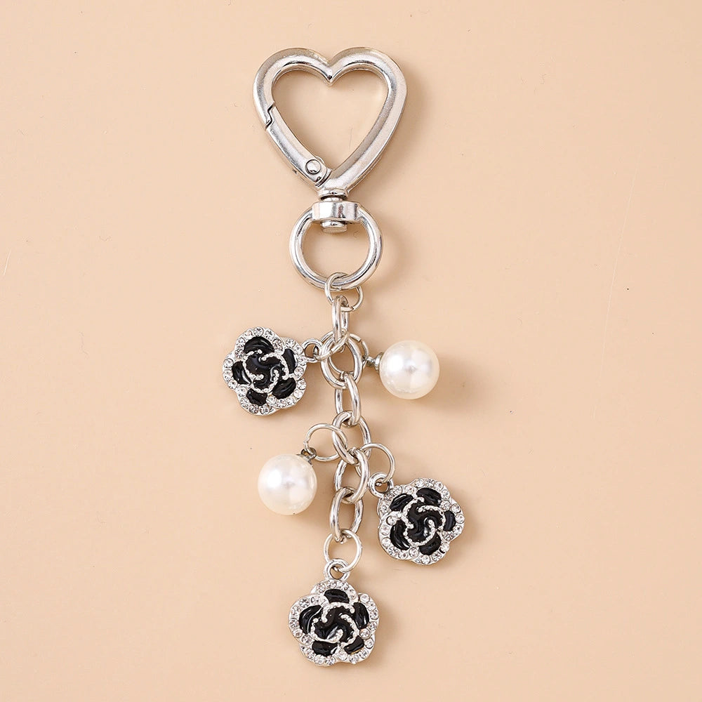 Pearl Rose Bag Charm